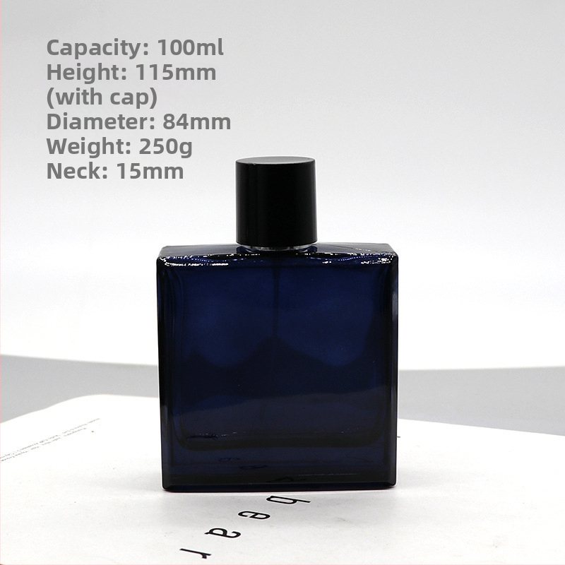 Daniel kristályüveg parfümös üvege, négyszögletes bayonet záróval, permetező üveg, logónyomtatás elérhető