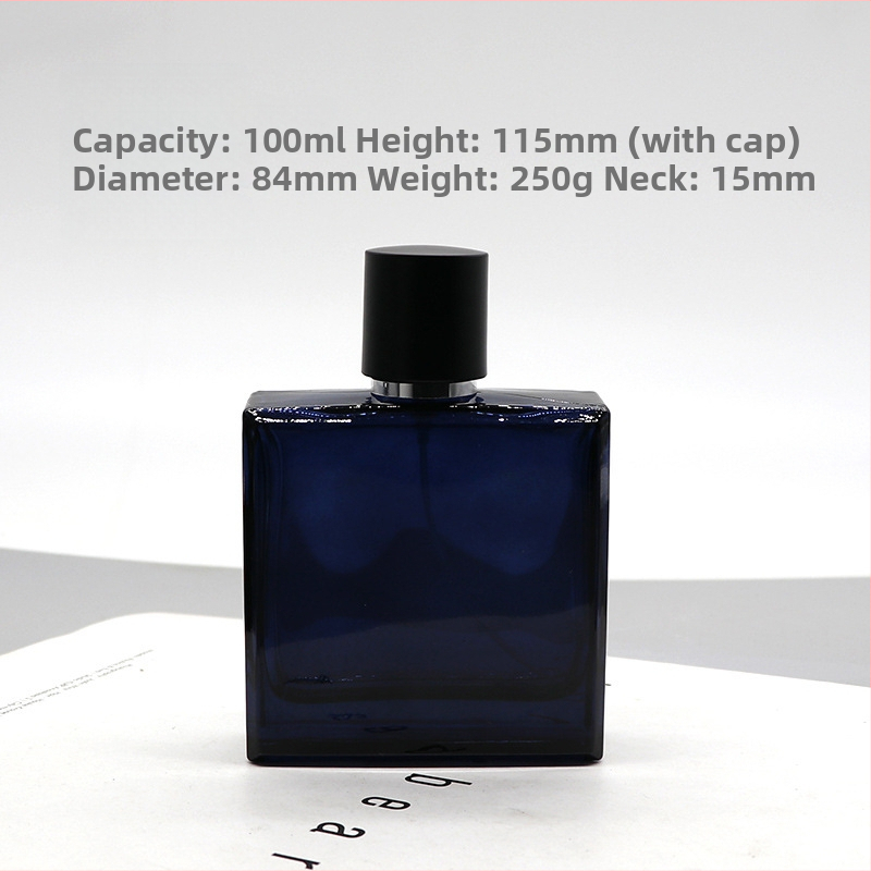 Daniel kristályüveg parfümös üvege, négyszögletes bayonet záróval, permetező üveg, logónyomtatás elérhető