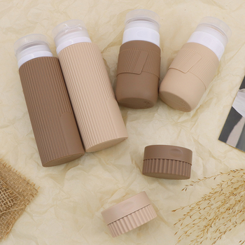 Szilikon utazó adagoló palackok lotion, sampon és tusfürdő számára, 6- vagy 8 darabos készlet, hidraulikus formázás, PVC csomagolás