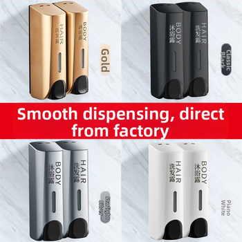 Trijų galvučių sieninis sensorinis muilo dozatorius, plastikinis korpusas, CE sertifikatas, prekės ženklas QITA