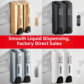 Trijų galvučių sieninis sensorinis muilo dozatorius, plastikinis korpusas, CE sertifikatas, prekės ženklas QITA