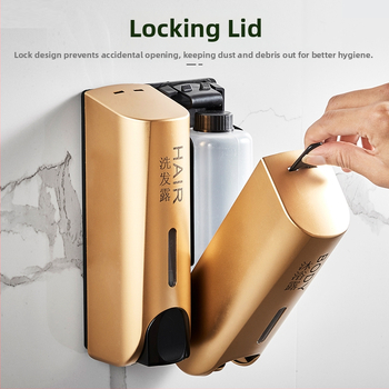 Trijų galvučių sieninis sensorinis muilo dozatorius, plastikinis korpusas, CE sertifikatas, prekės ženklas QITA