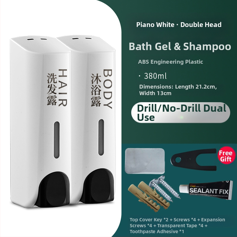 Trijų galvučių sieninis sensorinis muilo dozatorius, plastikinis korpusas, CE sertifikatas, prekės ženklas QITA