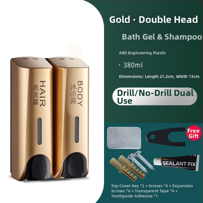 Trijų galvučių sieninis sensorinis muilo dozatorius, plastikinis korpusas, CE sertifikatas, prekės ženklas QITA