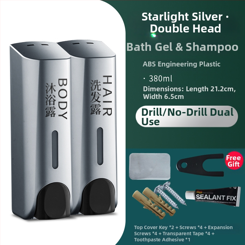 Trijų galvučių sieninis sensorinis muilo dozatorius, plastikinis korpusas, CE sertifikatas, prekės ženklas QITA