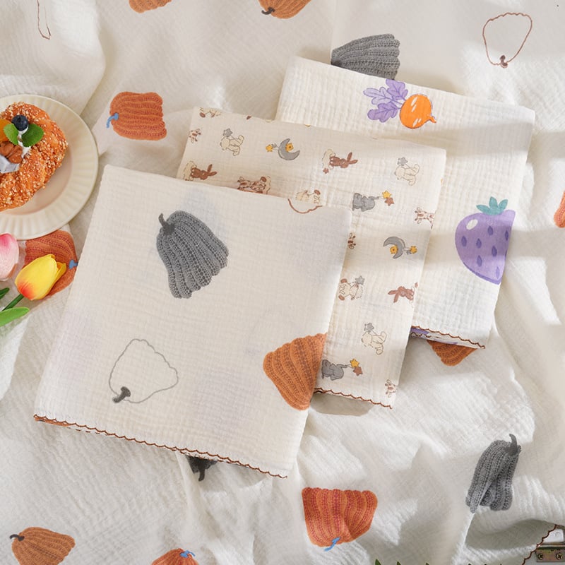 Бебешки шал за увиване от двойна памучна марля, мек и дишащ, 95% памук, клас A, за бебета