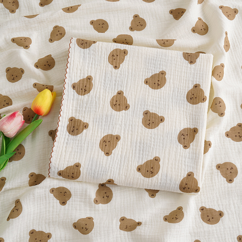 Μωρού φουλάρι περιτύλιξης από διπλό βαμβακερό γάζα, μαλακό και διαπνέον, 95% βαμβάκι, Τάξη Α, για βρέφη