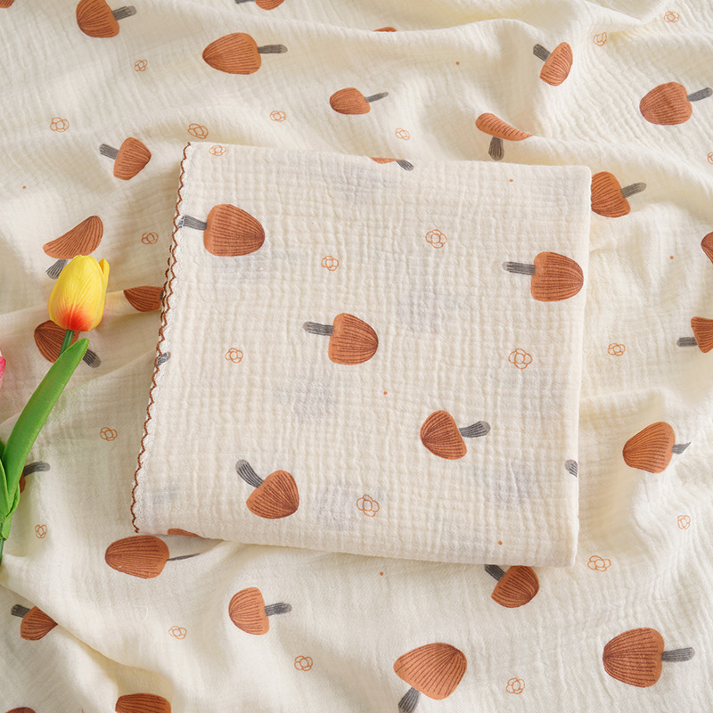 Μωρού φουλάρι περιτύλιξης από διπλό βαμβακερό γάζα, μαλακό και διαπνέον, 95% βαμβάκι, Τάξη Α, για βρέφη