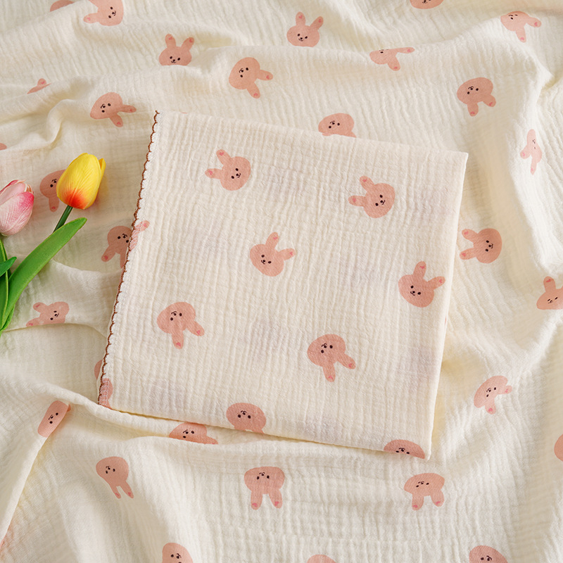 Μωρού φουλάρι περιτύλιξης από διπλό βαμβακερό γάζα, μαλακό και διαπνέον, 95% βαμβάκι, Τάξη Α, για βρέφη