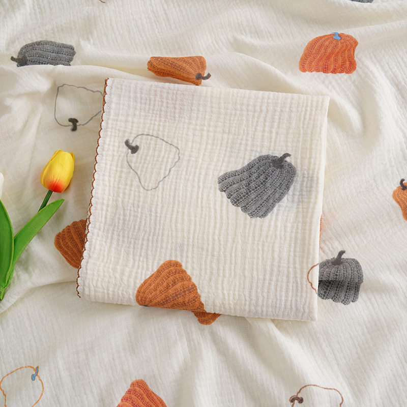 Μωρού φουλάρι περιτύλιξης από διπλό βαμβακερό γάζα, μαλακό και διαπνέον, 95% βαμβάκι, Τάξη Α, για βρέφη