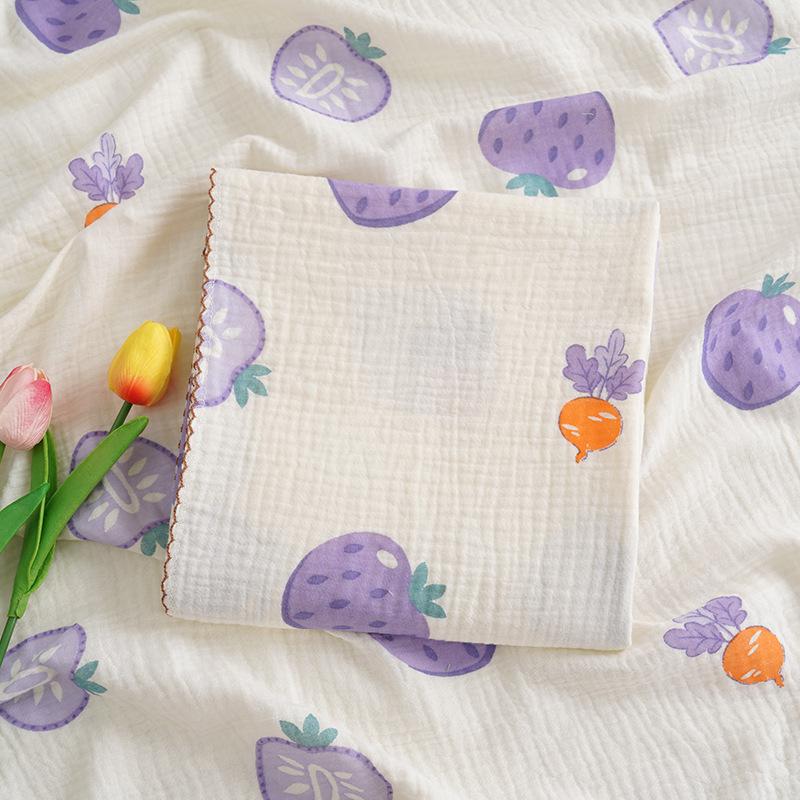 Μωρού φουλάρι περιτύλιξης από διπλό βαμβακερό γάζα, μαλακό και διαπνέον, 95% βαμβάκι, Τάξη Α, για βρέφη