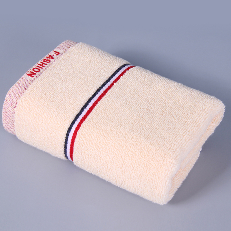 Veido rankšluostis iš 100% medvilnės, jacquard audinys, 32s siūlas, 100–120 g, galima apdorojimo pritaikymas