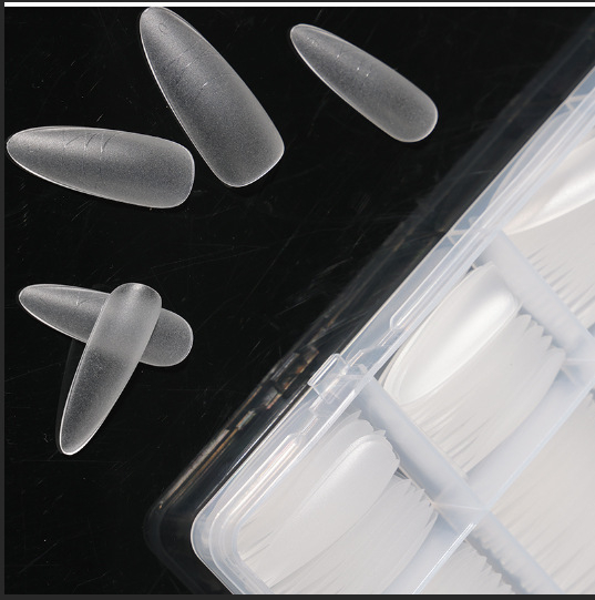 Nagų lipdukai – ultra ploni, be siūlių, prancūziškas stilius, ovali forma, skaidrūs