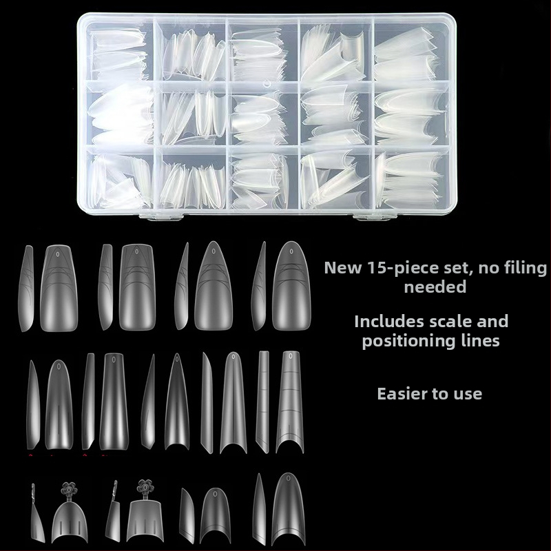 Nagų lipdukai – ultra ploni, be siūlių, prancūziškas stilius, ovali forma, skaidrūs