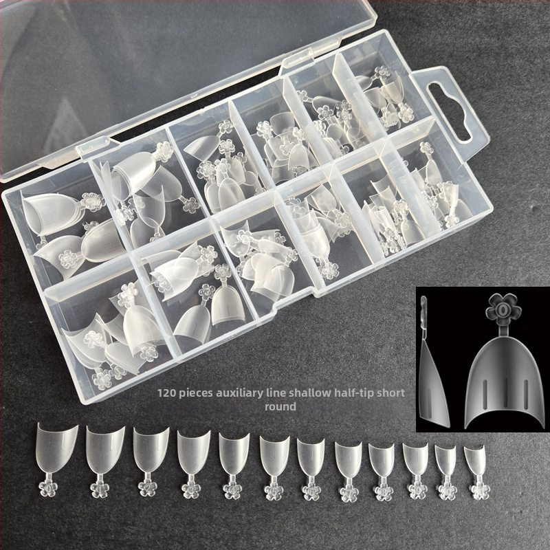 Nagų lipdukai – ultra ploni, be siūlių, prancūziškas stilius, ovali forma, skaidrūs