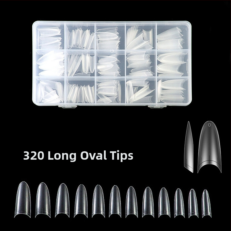 Nagų lipdukai – ultra ploni, be siūlių, prancūziškas stilius, ovali forma, skaidrūs