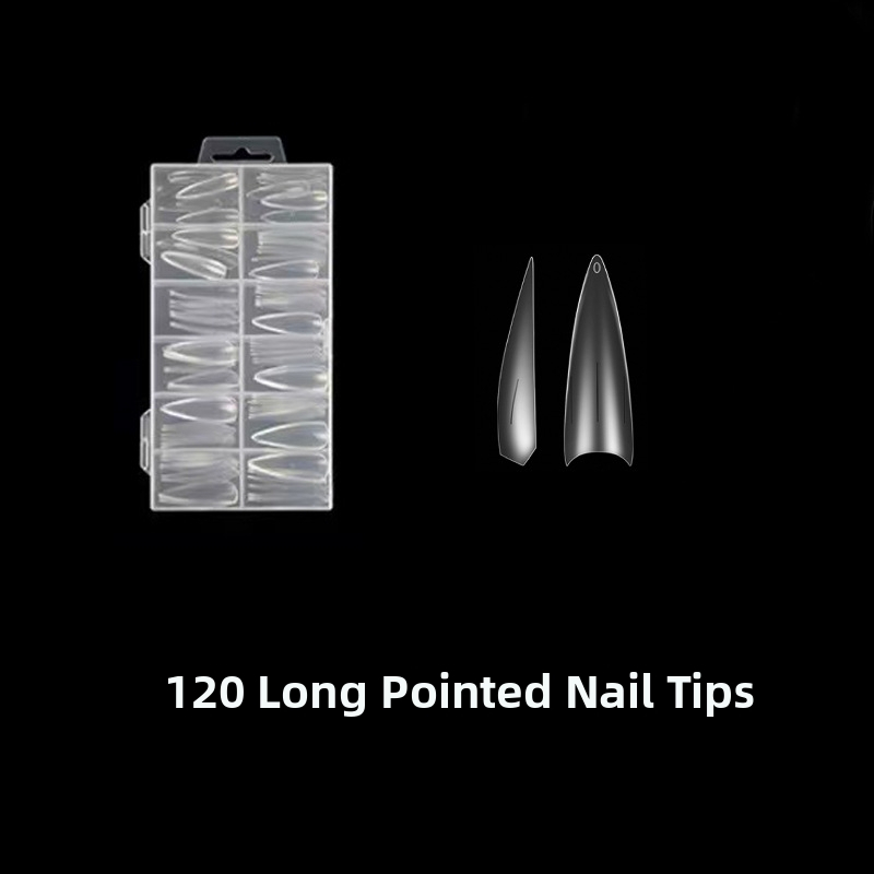 Nagų lipdukai – ultra ploni, be siūlių, prancūziškas stilius, ovali forma, skaidrūs