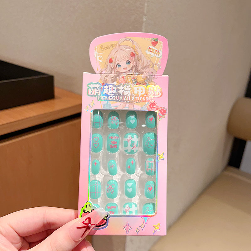 Stickere pentru unghii pentru copii, material PET, 24 bucăți, autoadezive, modele: lalele, flori, funda, cer înstelat, fluture, lună