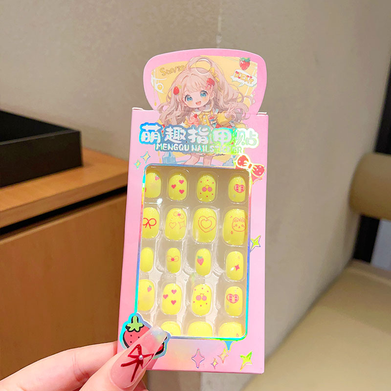 Stickere pentru unghii pentru copii, material PET, 24 bucăți, autoadezive, modele: lalele, flori, funda, cer înstelat, fluture, lună