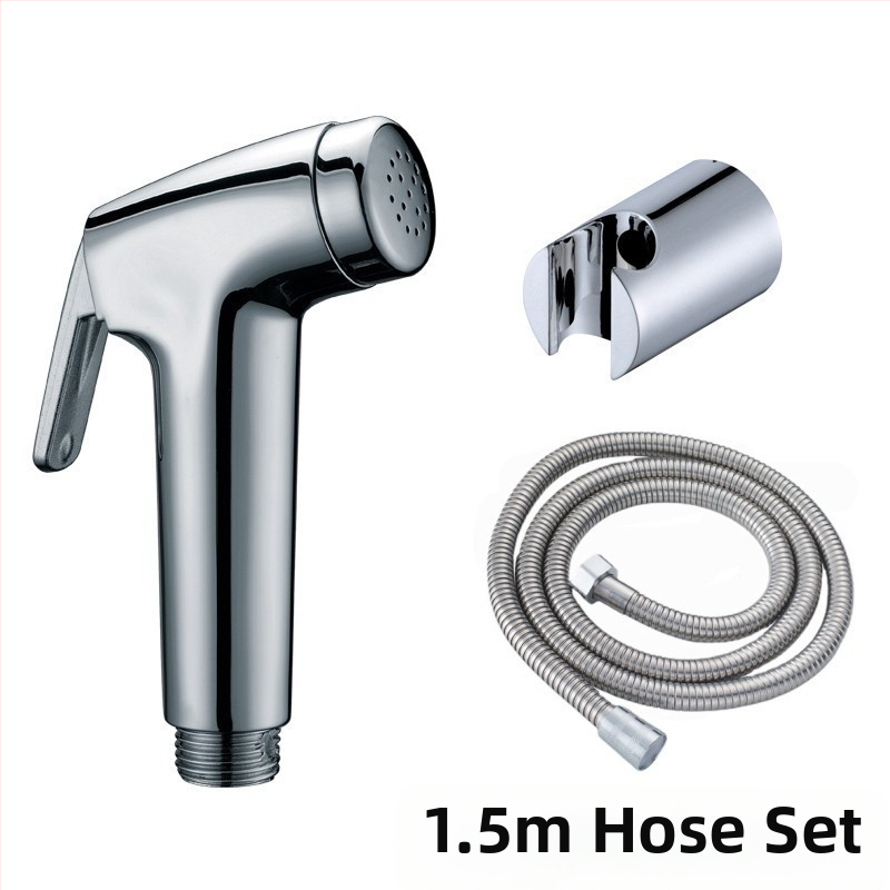 Dušo rinkinys bidetui ir tualetei, sieninis montavimas, ABS, apskrito dušo galvutė, 20 mm jungtis, lietaus funkcija