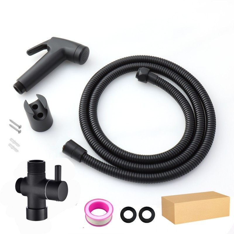 Dušo rinkinys bidetui ir tualetei, sieninis montavimas, ABS, apskrito dušo galvutė, 20 mm jungtis, lietaus funkcija