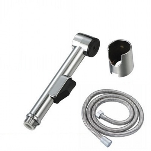 Nešiojamas tualeto bidė purkštuvo galvutė, ABS medžiaga, elektroplatinės apdailos, 4 taškų jungtis, veikimo temperatūra 0-90°C, nominalus slėgis 1.0 MPa