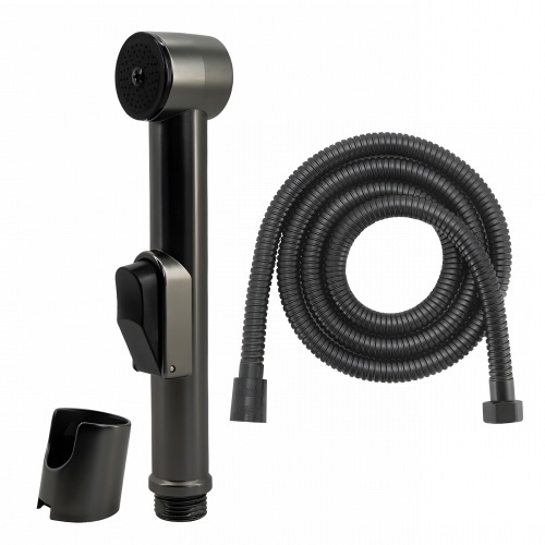 Nešiojamas tualeto bidė purkštuvo galvutė, ABS medžiaga, elektroplatinės apdailos, 4 taškų jungtis, veikimo temperatūra 0-90°C, nominalus slėgis 1.0 MPa