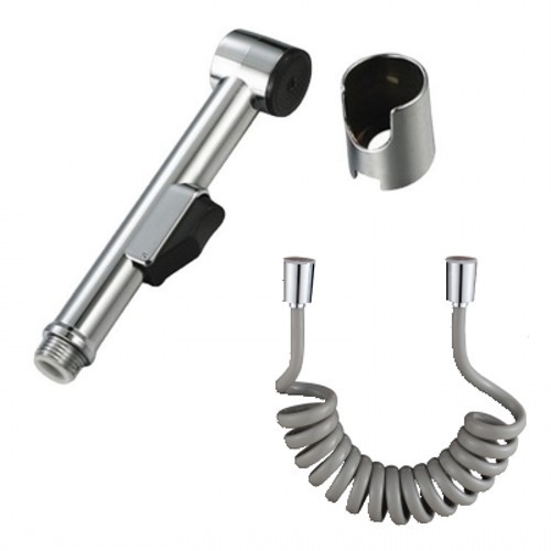 Nešiojamas tualeto bidė purkštuvo galvutė, ABS medžiaga, elektroplatinės apdailos, 4 taškų jungtis, veikimo temperatūra 0-90°C, nominalus slėgis 1.0 MPa