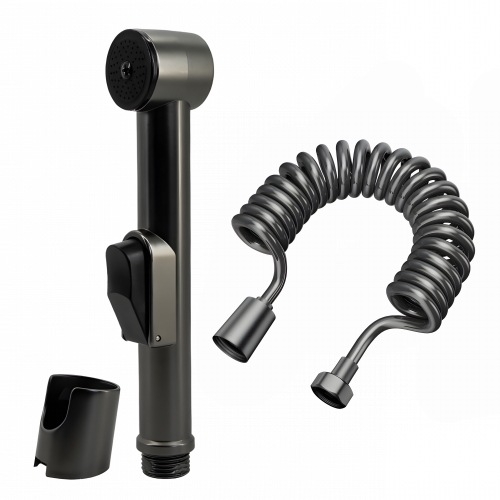 Nešiojamas tualeto bidė purkštuvo galvutė, ABS medžiaga, elektroplatinės apdailos, 4 taškų jungtis, veikimo temperatūra 0-90°C, nominalus slėgis 1.0 MPa