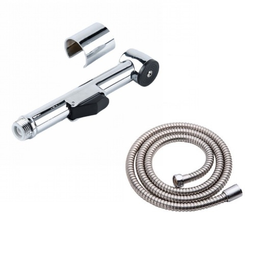 Nešiojamas tualeto bidė purkštuvo galvutė, ABS medžiaga, elektroplatinės apdailos, 4 taškų jungtis, veikimo temperatūra 0-90°C, nominalus slėgis 1.0 MPa