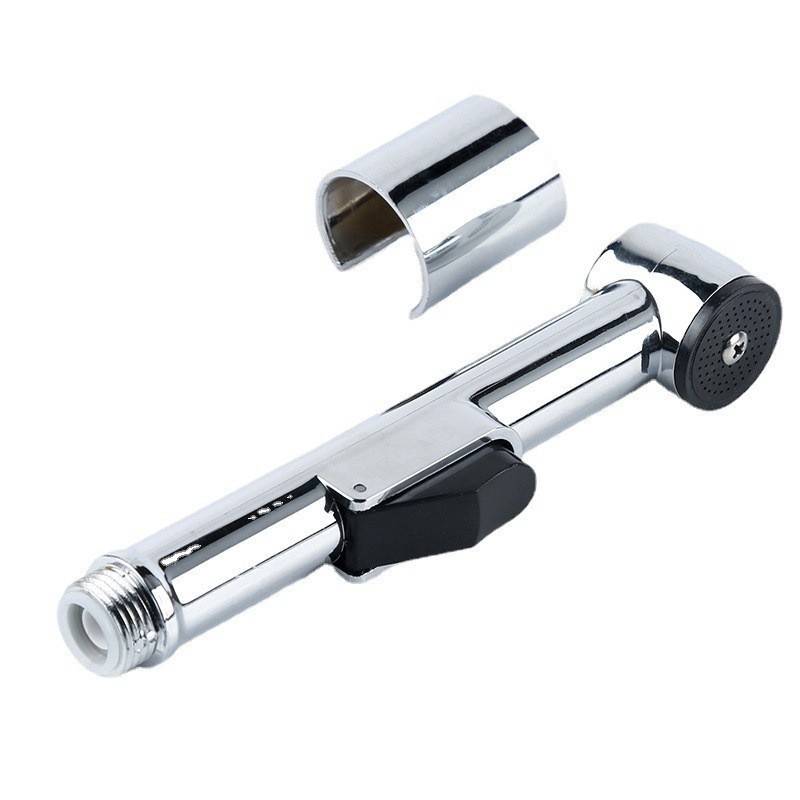 Nešiojamas tualeto bidė purkštuvo galvutė, ABS medžiaga, elektroplatinės apdailos, 4 taškų jungtis, veikimo temperatūra 0-90°C, nominalus slėgis 1.0 MPa