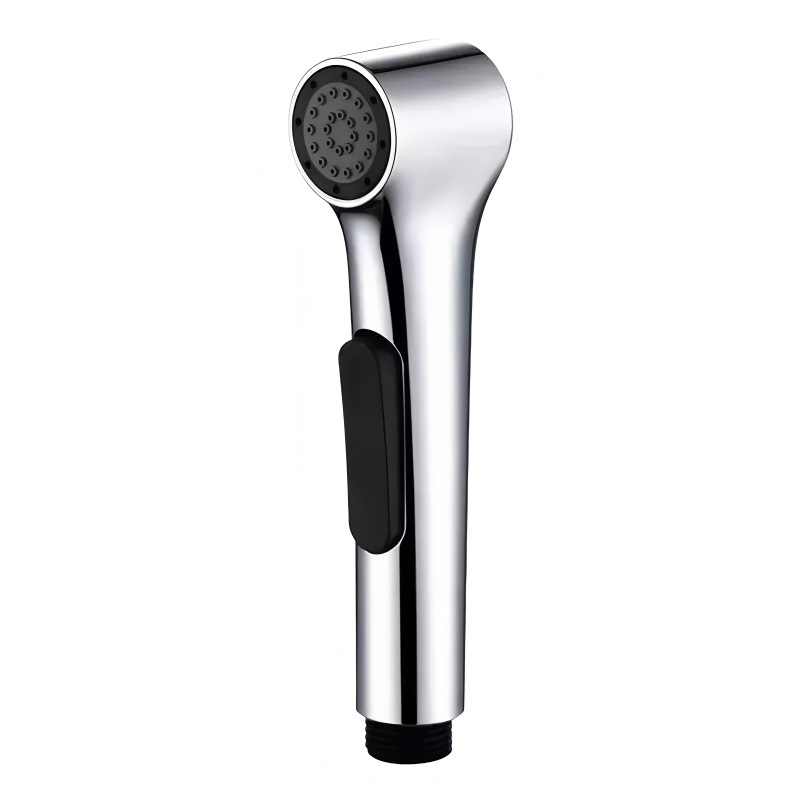 Nešiojamas tualeto bidė purkštuvo galvutė, ABS medžiaga, elektroplatinės apdailos, 4 taškų jungtis, veikimo temperatūra 0-90°C, nominalus slėgis 1.0 MPa