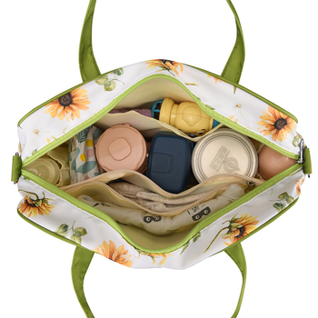 Τσάντα μαμά μεγάλης χωρητικότητας 20–35 L, με ιμάντα στον ώμο, αδιάβροχο Oxford ύφασμα, ανθινο μοτίβο, unisex