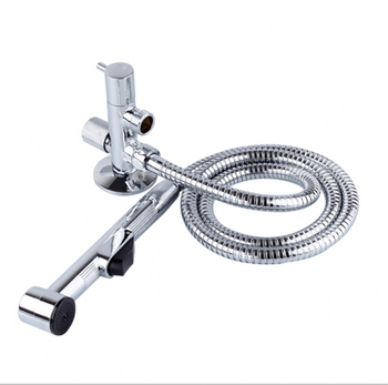 ABS plasto rankinis tualeto purkštuvas su žarnos komplektu, modelis HU-887, slėgio funkcija, rankinis prijungimas, veikimo temperatūra 80°C