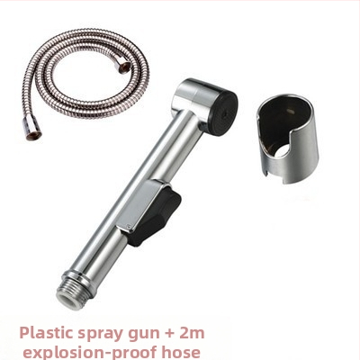 ABS plasto rankinis tualeto purkštuvas su žarnos komplektu, modelis HU-887, slėgio funkcija, rankinis prijungimas, veikimo temperatūra 80°C