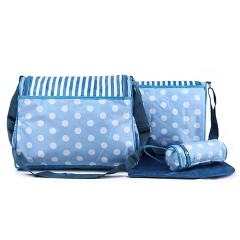 Τσαντα μαμά-μωρό, τετράδα σετ, καμπυλωτός ιμάντας ώμου, πολυεστερικό, μοτίβο ζώου, επένδυση νάιλον