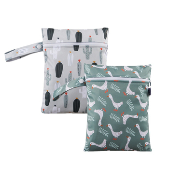 Happyflute ES075 Τετράγωνη τσάντα με φερμουάρ για αποθήκευση, PUL, πολυλειτουργικός οργανωτής για ταξίδια και μακιγιάζ