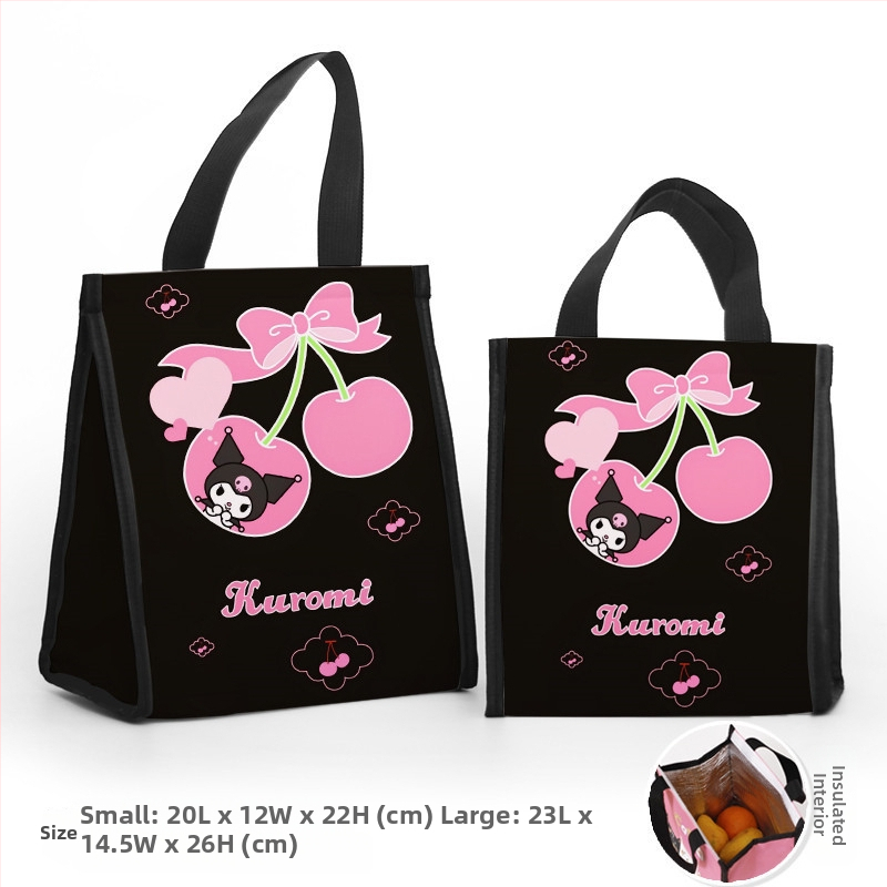 Чанта за обяд с персонализируеми мотиви на симпатичен малък дявол в модерен минималистичен стил