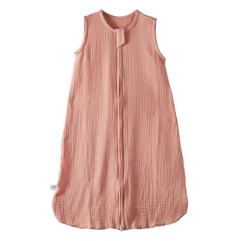 Бебешки памучен спален жилет от муслин, тънък, влагоотвеждащ, миещ се, за новородени (0–1 година)