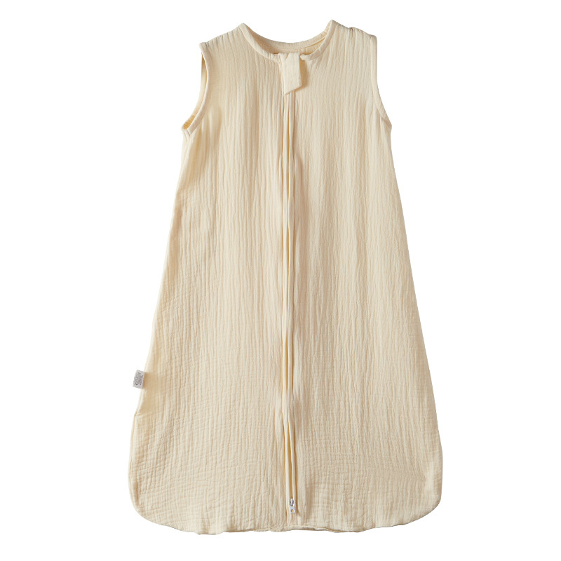 Бебешки памучен спален жилет от муслин, тънък, влагоотвеждащ, миещ се, за новородени (0–1 година)