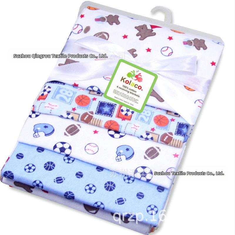 Kolaco pamučna flanel deka za bebe, 300–500 g, za djecu od 1–3 godina, sve sezone