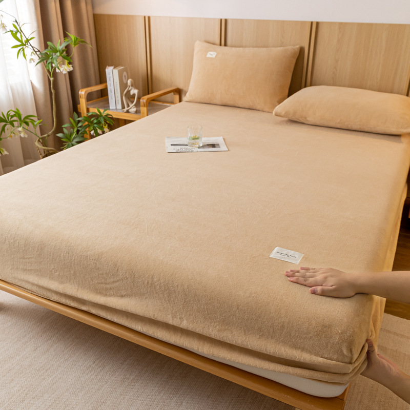 Weilianyi pieno fliso lovos užtiesalas, vienos spalvos raštas, reaktyvinis dažymas, modernus stilius