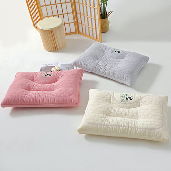 Kaklo pagalvė su pluošto užpildymu ir medvilnine danga