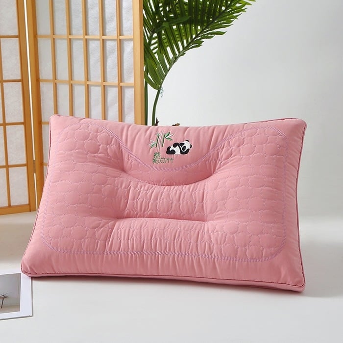 Kaklo pagalvė su pluošto užpildymu ir medvilnine danga