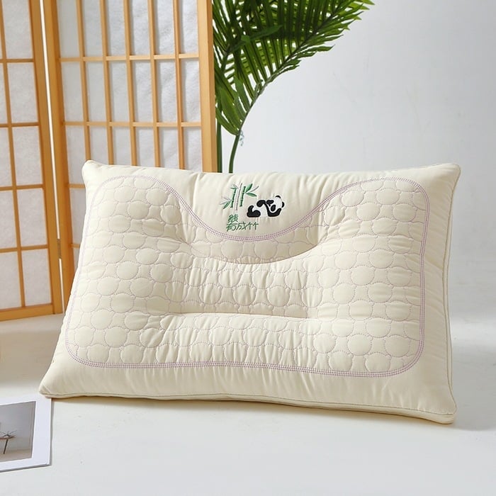 Kaklo pagalvė su pluošto užpildymu ir medvilnine danga