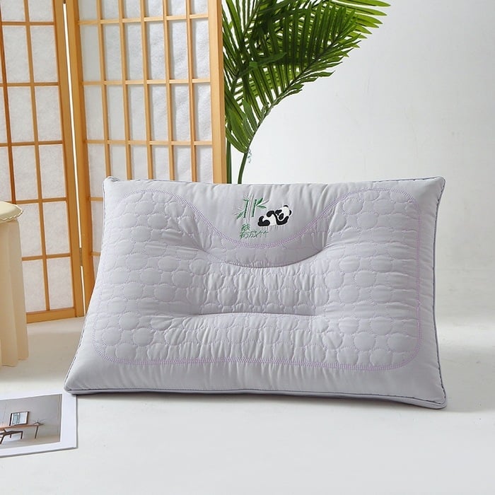 Kaklo pagalvė su pluošto užpildymu ir medvilnine danga