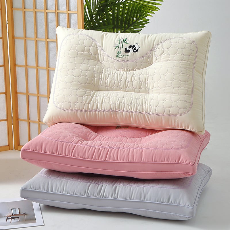 Kaklo pagalvė su pluošto užpildymu ir medvilnine danga