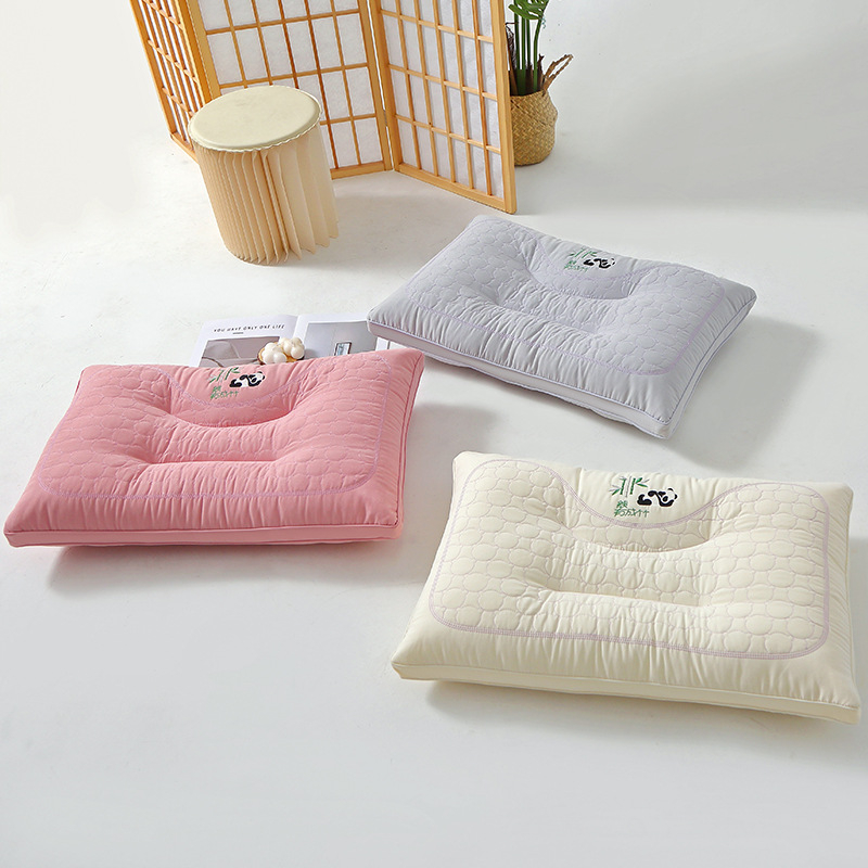 Kaklo pagalvė su pluošto užpildymu ir medvilnine danga