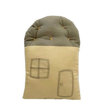 Mi tong Ins stiliaus namo formos siuvinėta pagalvė su medvilnine danga ir PP medvilnės užpildas