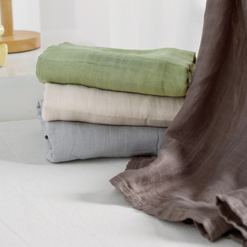 Παιδική πετσέτα μπάνιου από γάζα μπαμπού, απλός σχεδιασμός, ελαφριά ίνες μπαμπού, για όλες τις εποχές, για βρέφη και νήπια (1–3 ετών)